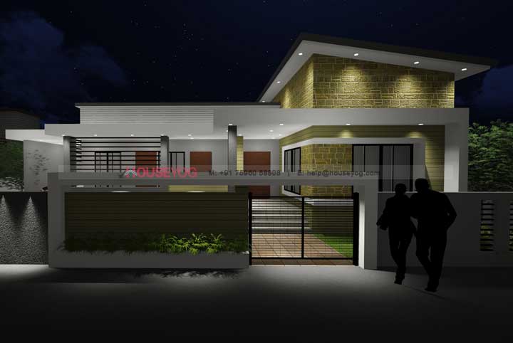 House Elevation - Night View