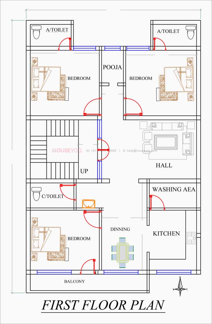 Vastu for house plan and design : Vastu map