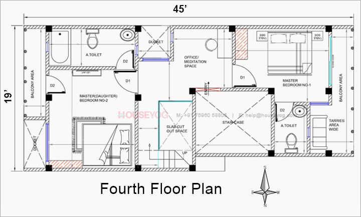 Fourth Floor Plan