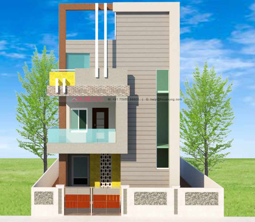 3BHK Small House Plan And Elevation 1350 Sq Ft 3 Bedroom House Design